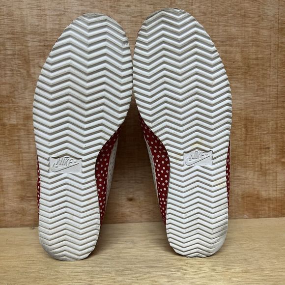 Nike 2014 Classic Cortez 654770-610 Red White Polka Dots Shoes Women’s Size 7.5 - Picture 7 of 9